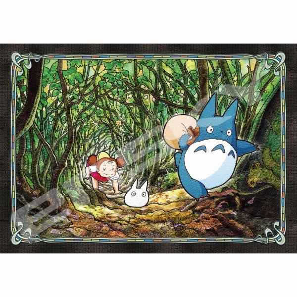 208-AC69 My Neighbor Totoro Art Crystal Jigsaw Puzzle (Secret Tunnel) ?? ?D Polymer Clay Small Statue