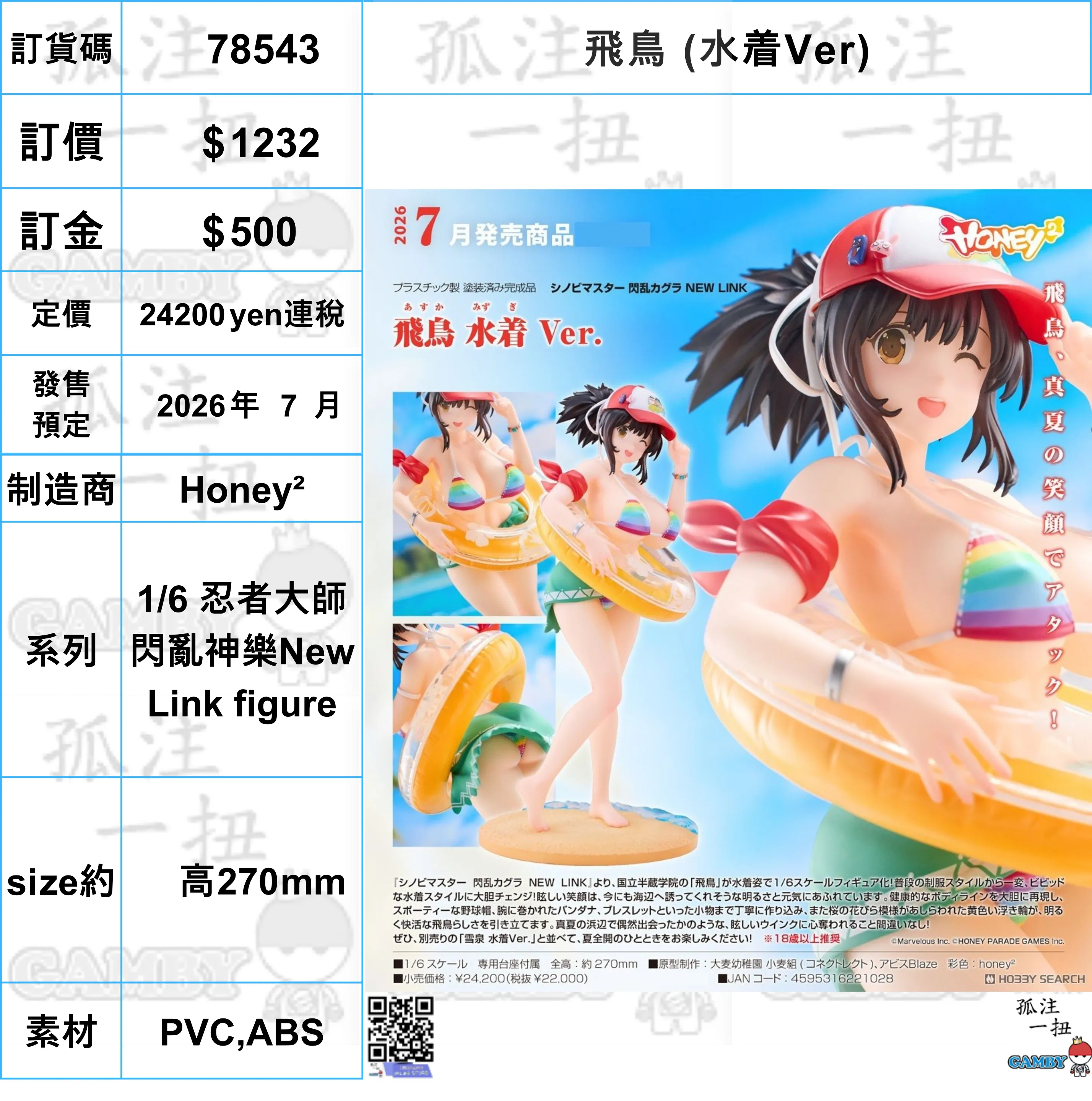 Chibi Goods ?a:78543 <?r$1232> #(?????m?M)?w?B (??Ver)=1/6 ?????W?y??New Link figure