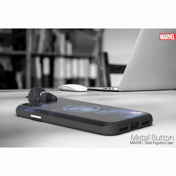 Marvel Spiderman Mini Figure Slide Cover Card Slot S2 iPhone Case Astronaut Figure