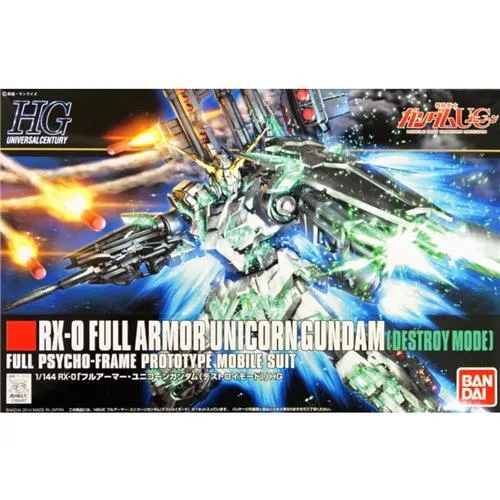 Exquisite Craftsmanship HGUC 1/144 #178 Full Armor Unicorn Gundam (Destroy Mode)