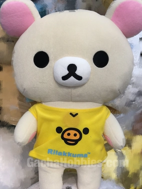 Premium Creation Popular Character White Rilakkuma Korilakkuma wearing Kiiroitori Chick T-shirt Plush (In-stock)
