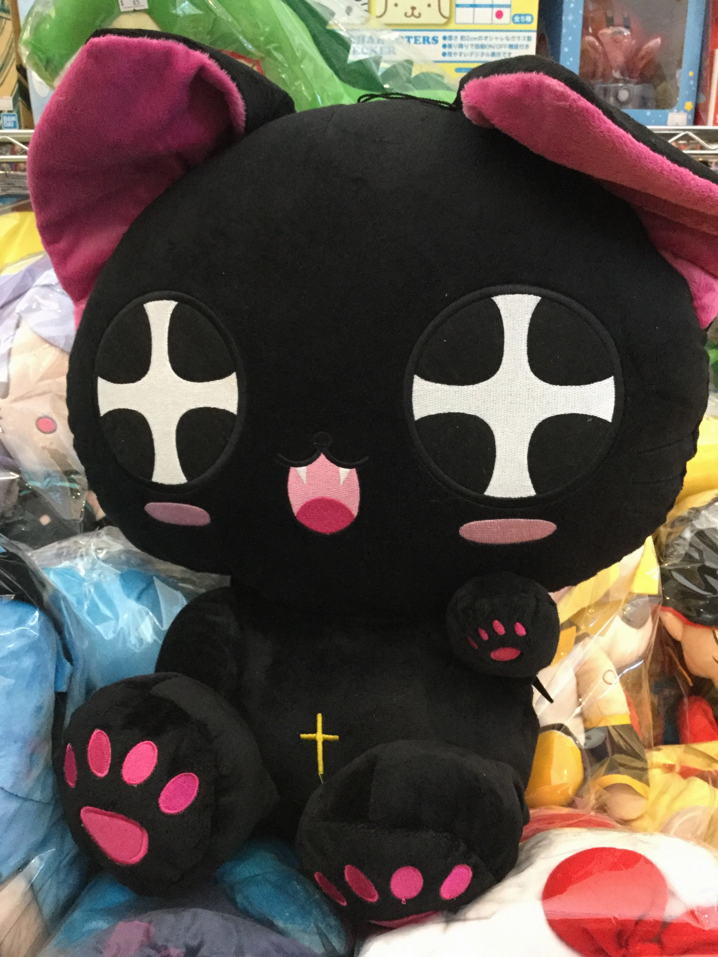 Halloween Vampire Black Cat Giant Plush (In-stock) Dynamic Pose
