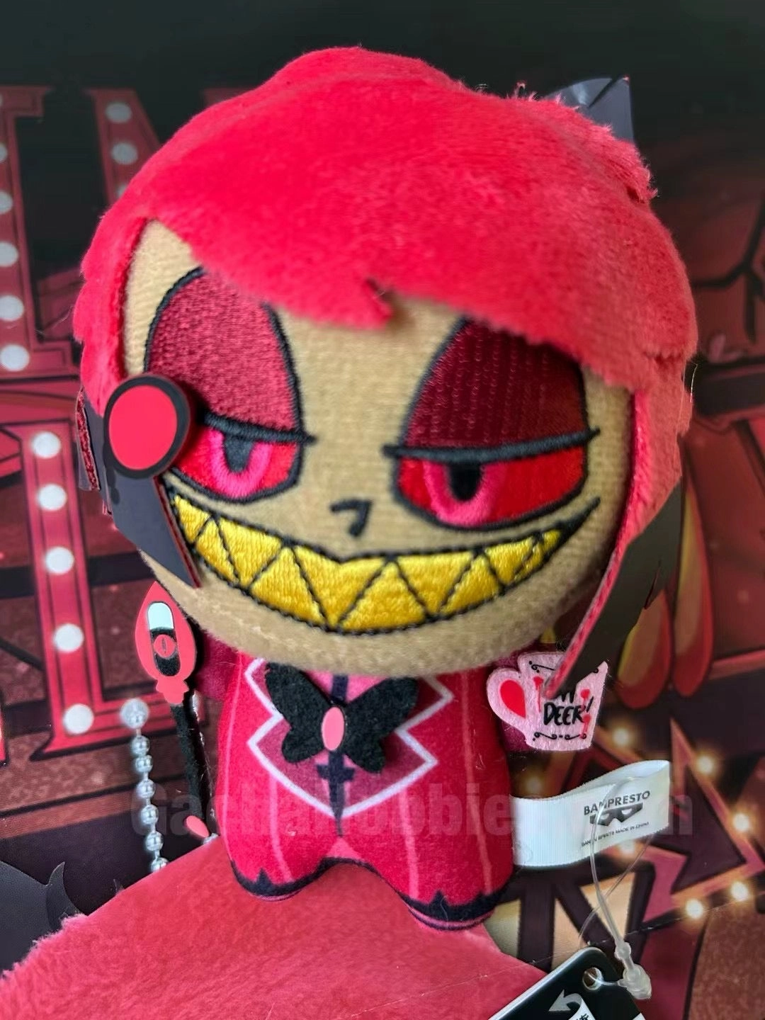 Mindfulness practice Bandai Hazbin Hotel Alastor the Radio Demon Small Plush Keychain (In-stock)