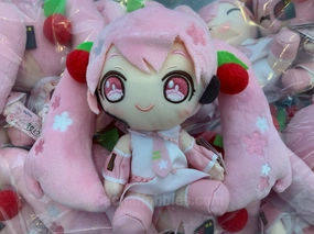 Taito Hatsune Miku Sakura Miku Small Plush Type A (In-stock) Static Pose Holiday themed