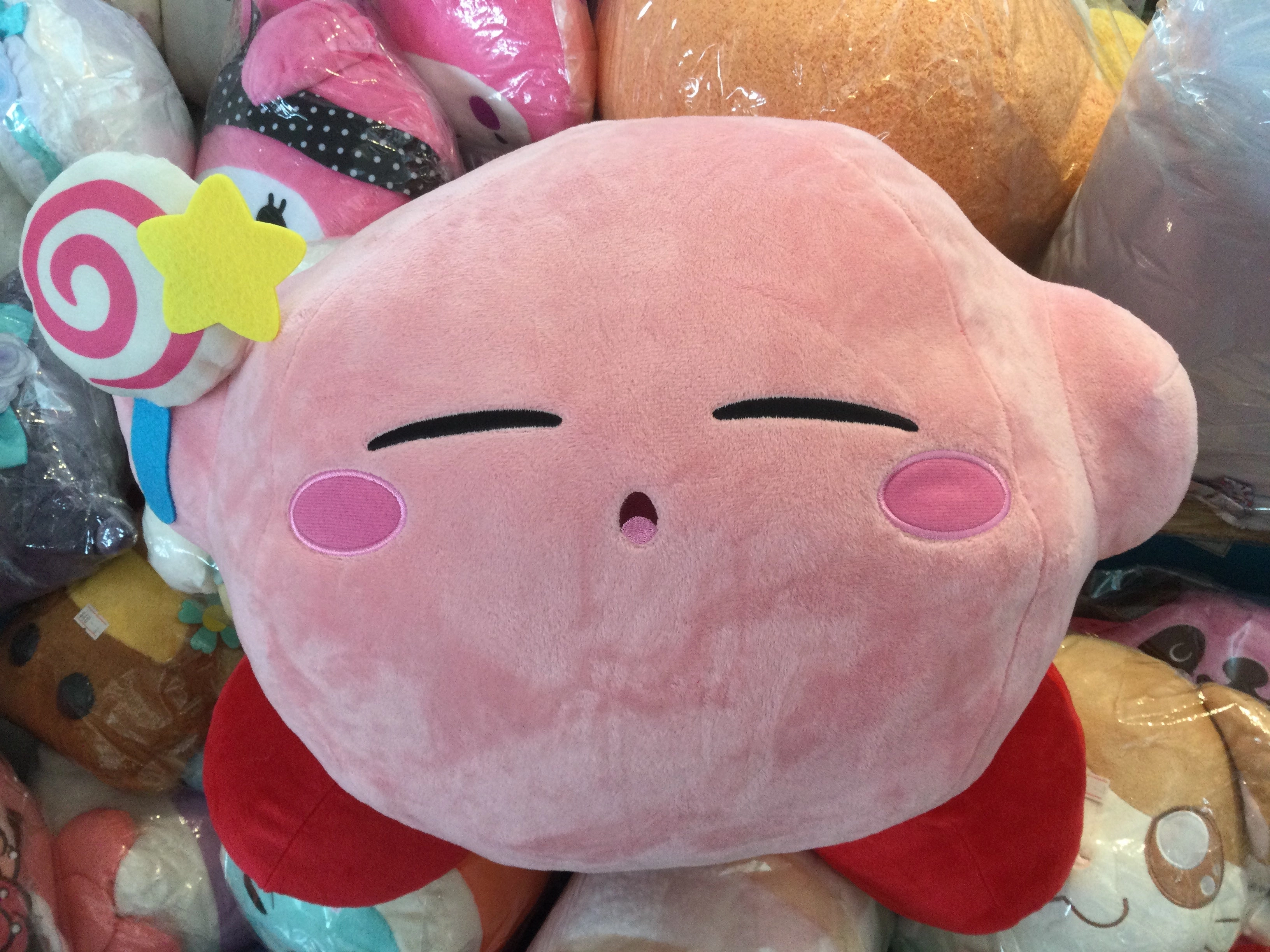 Hosho no Kirby Sleeping with Lolipop Big Plush (In-stock) Superhero Figure