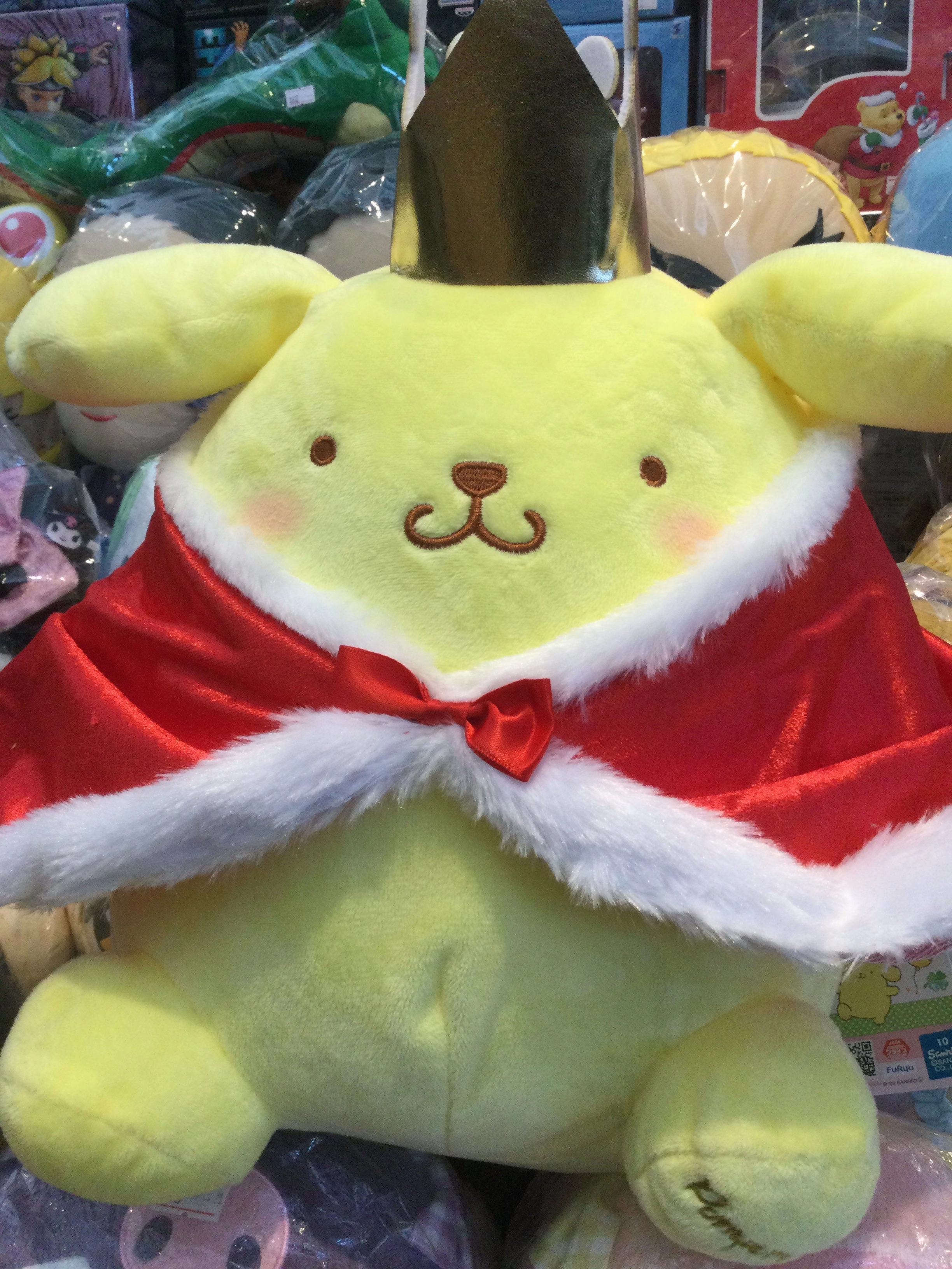 Sanrio Pom Pom Purin King with Crown Medium Plush (In-stock) Social media Cultural Gift