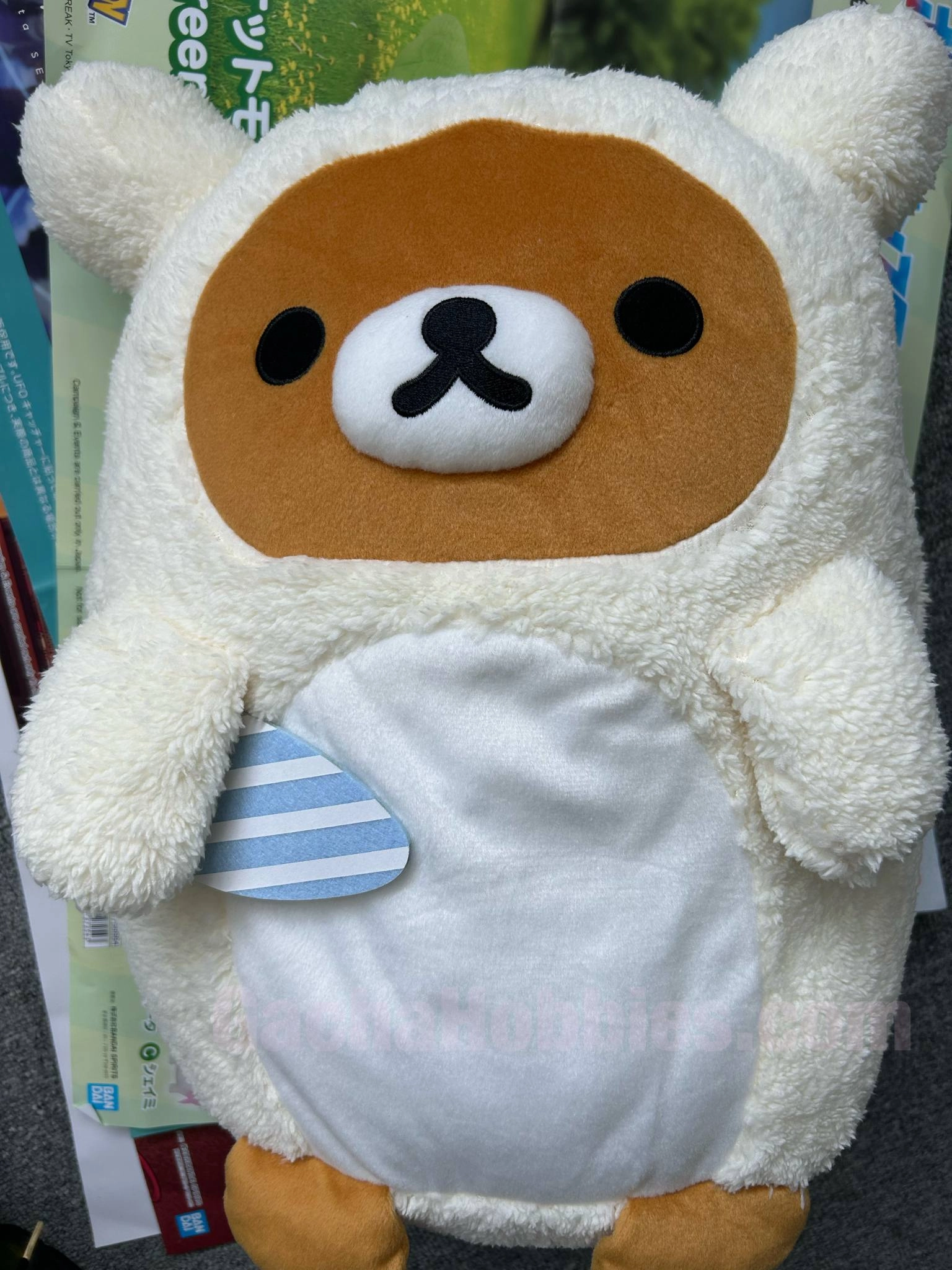 Shimashima Collection Rilakkuma in Pajama Fluffy Big Plush (In-stock) Anime Unit Character Showcase