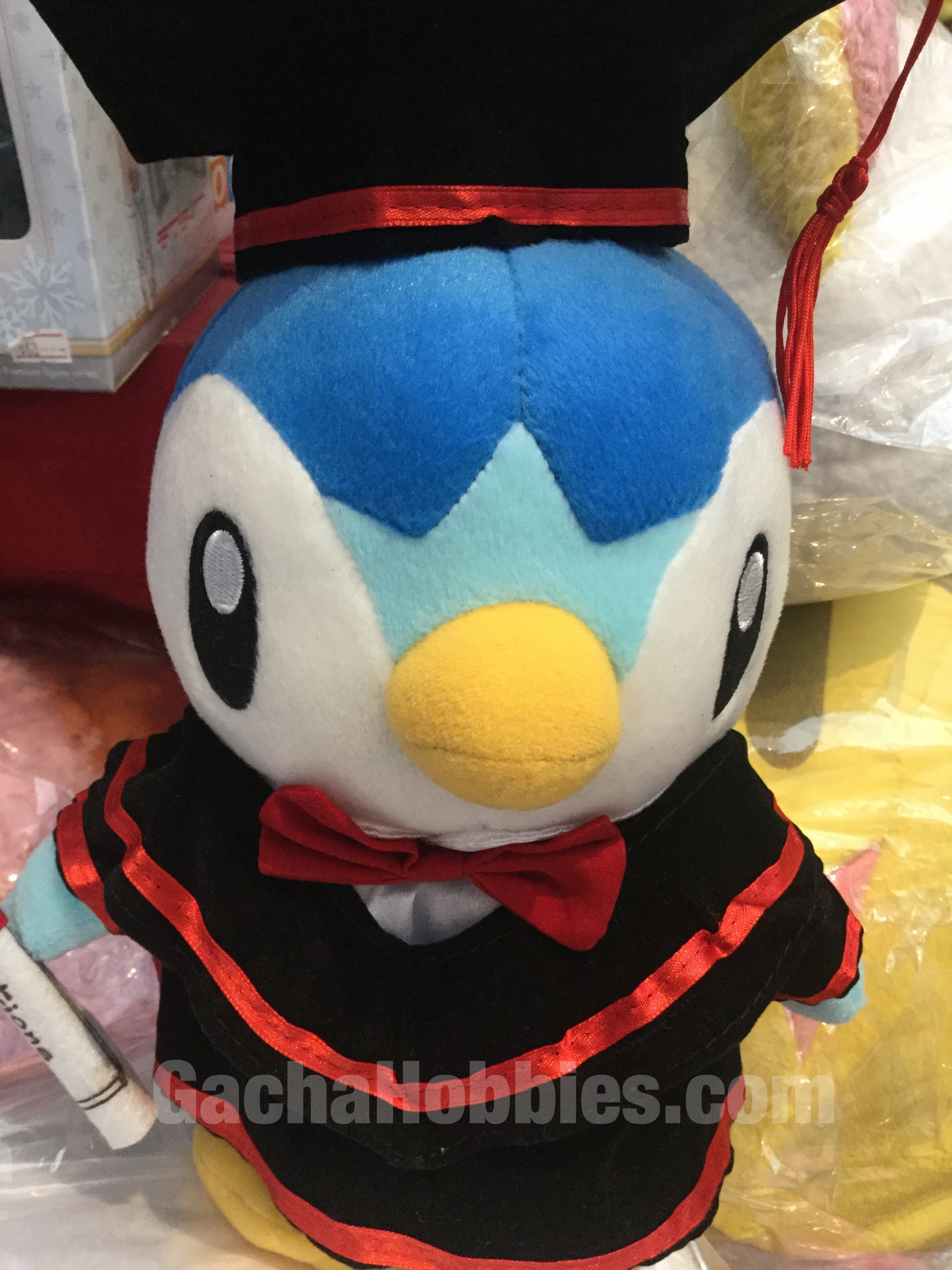 Miniature World Artistic Sculpture Graduation Pokemon Piplup Plush