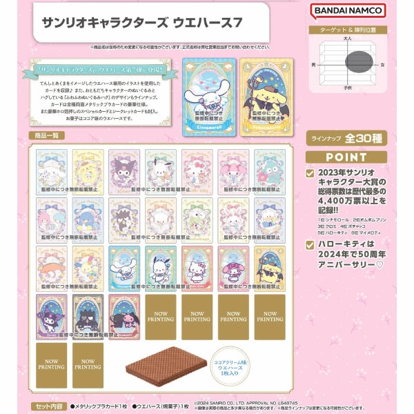 SANRIO CHARACTERS WAFER 7 (box of 20 packs) ?????t ???? ?? Anime Article