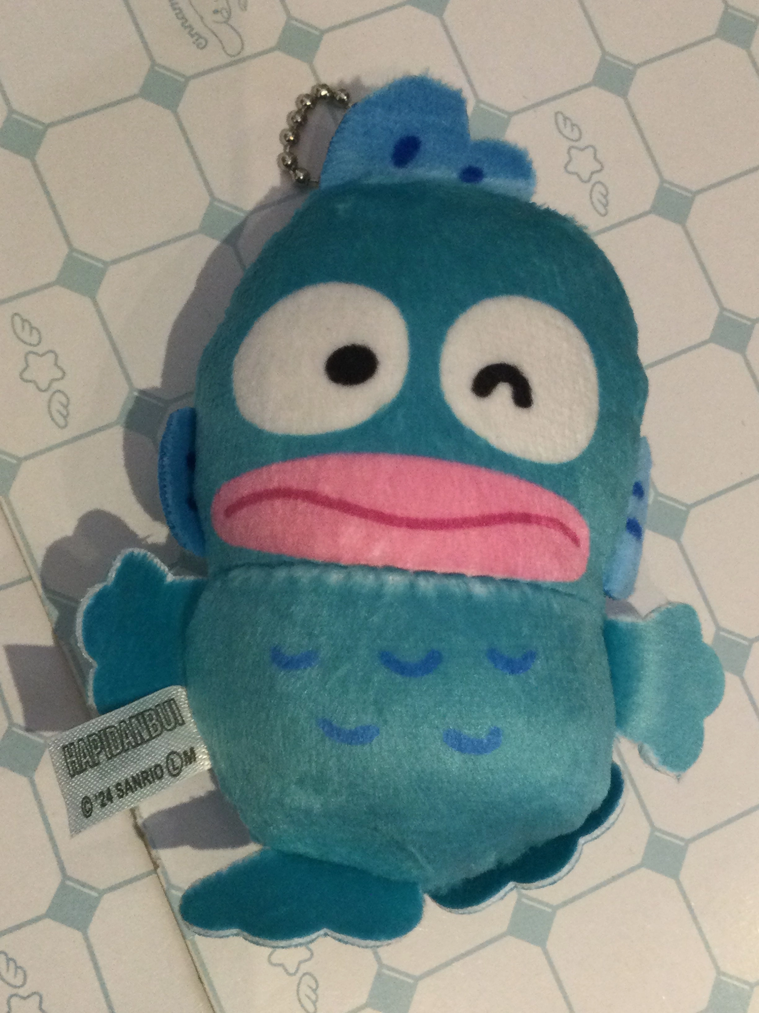 Limited Goods Ecommerce Sanrio Characters Hapidanbui Hangyodon Classic Small Plush Keychain (In-stock)