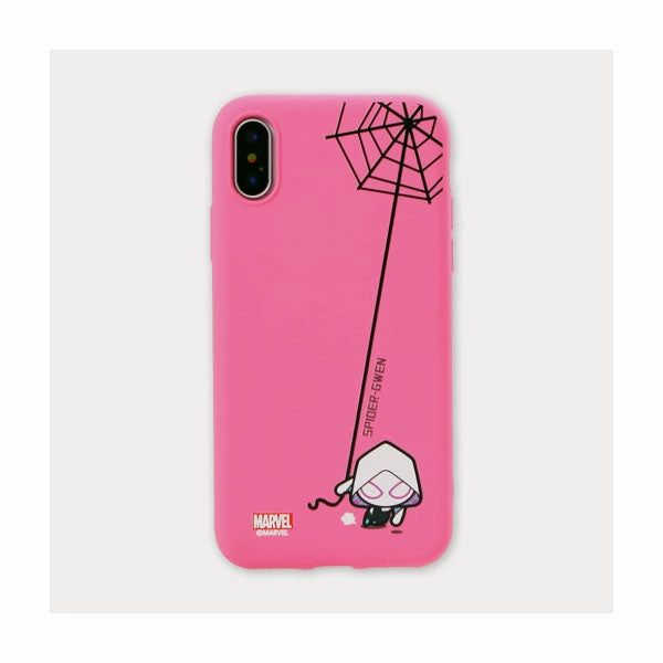 Marvel Spiderman/Gwen/Miles Pocket Hero Color Jelly Soft iPhone Case City Memento
