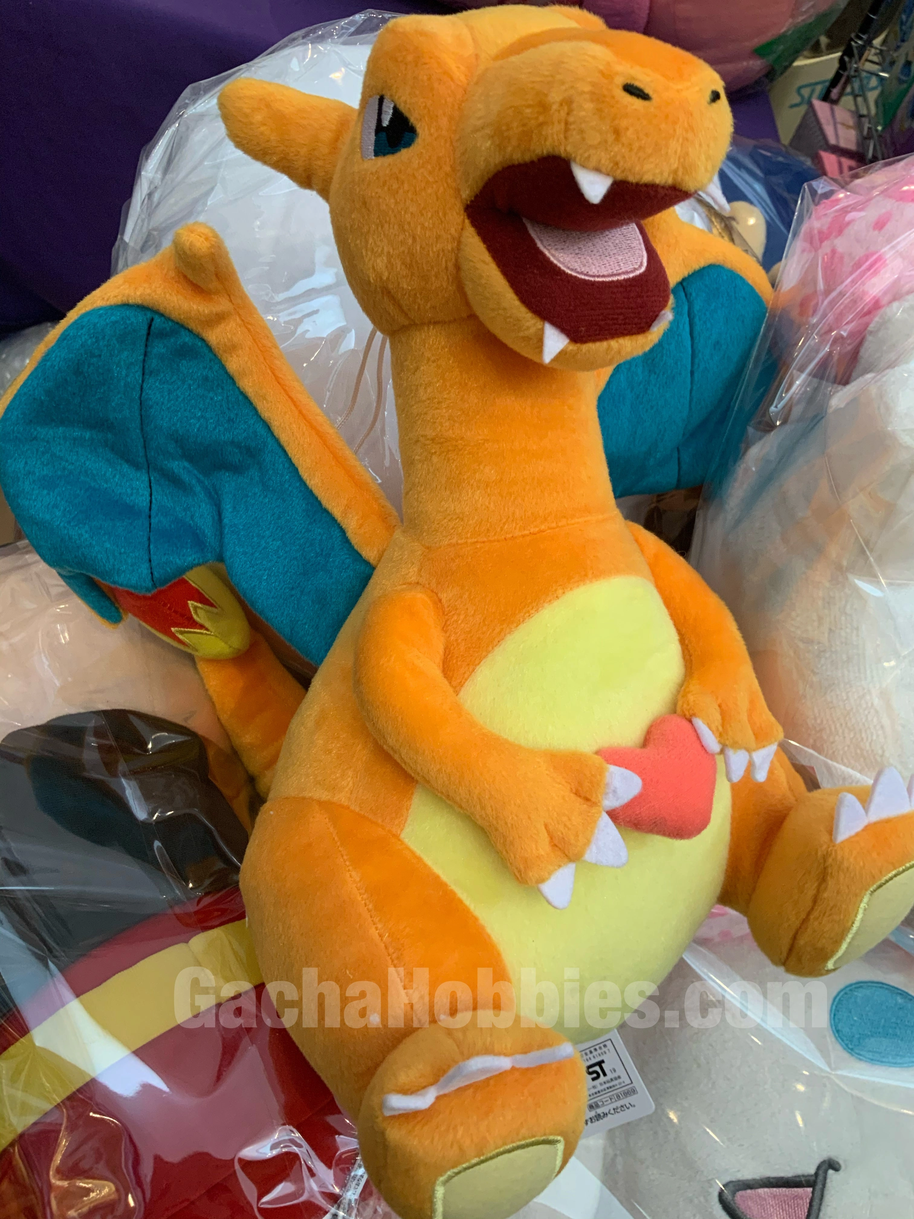 Pokemon Charizard with Red Heart Plush (In-stock) Forest Creature