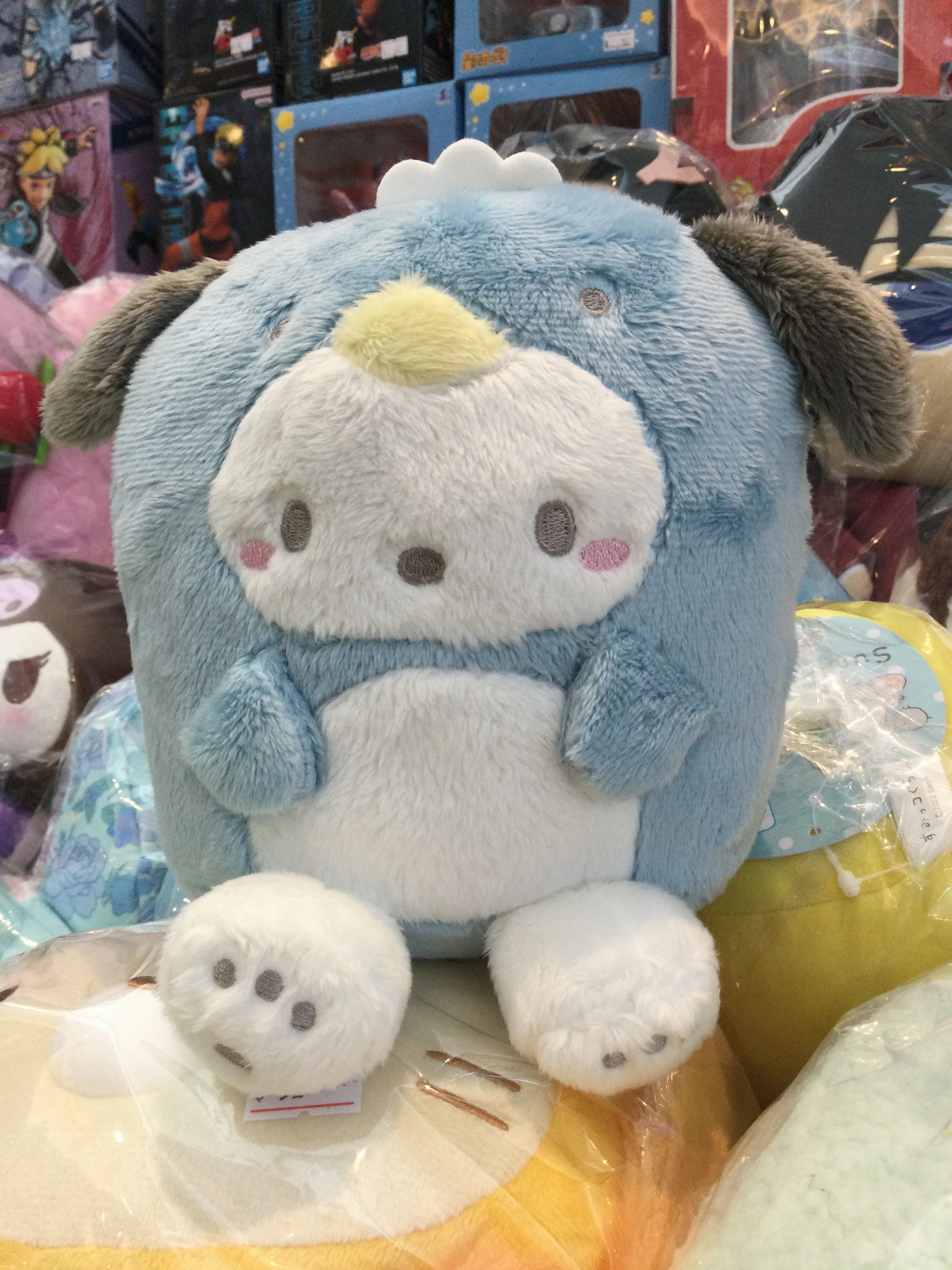 Sanrio Pochacco in Blue Penguin Costume Small Plush (In-stock) Holiday Catalog