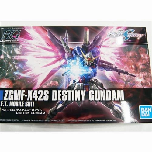 Gundam High Grade Universal Century 1/144 Kit #224 - Cosmic Era - ZGMF-X42S Destiny Gundam Gift Bundle Chibi Figure