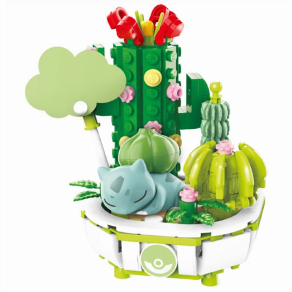 Qman Pokemon Bonsai Building Block (Pikachu / Charmander / Squirtle / Bulbasaur / Jigglypuff) ?e ???????` ???? ???? ???? ???? ??N?? ?????? ???? Action Model Creature Figurine