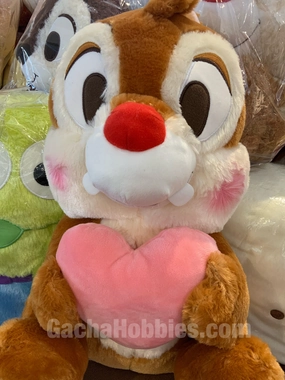 Miniature Decor CAD Design Disney Chip 'n' Dale Furry Dale Hugs Heart Plush (In-stock)