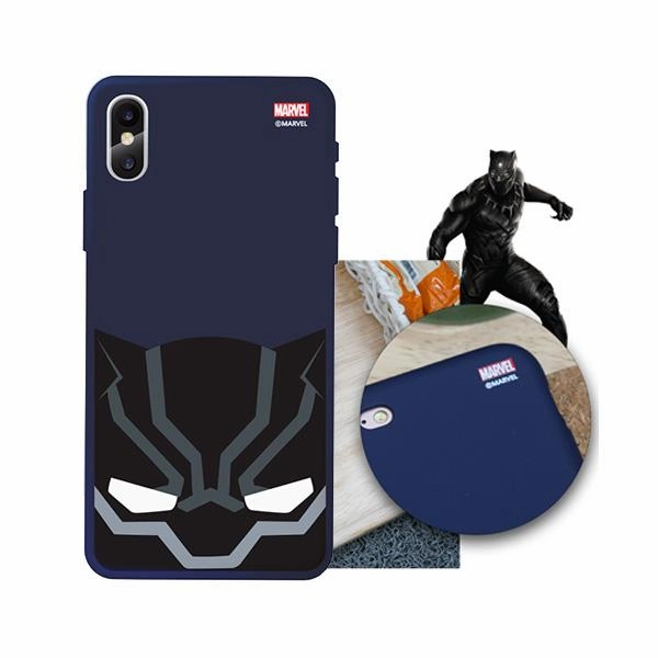 Marvel Avengers Cute Black Panther Soft iPhone Case Chibi Product Creature Figurine