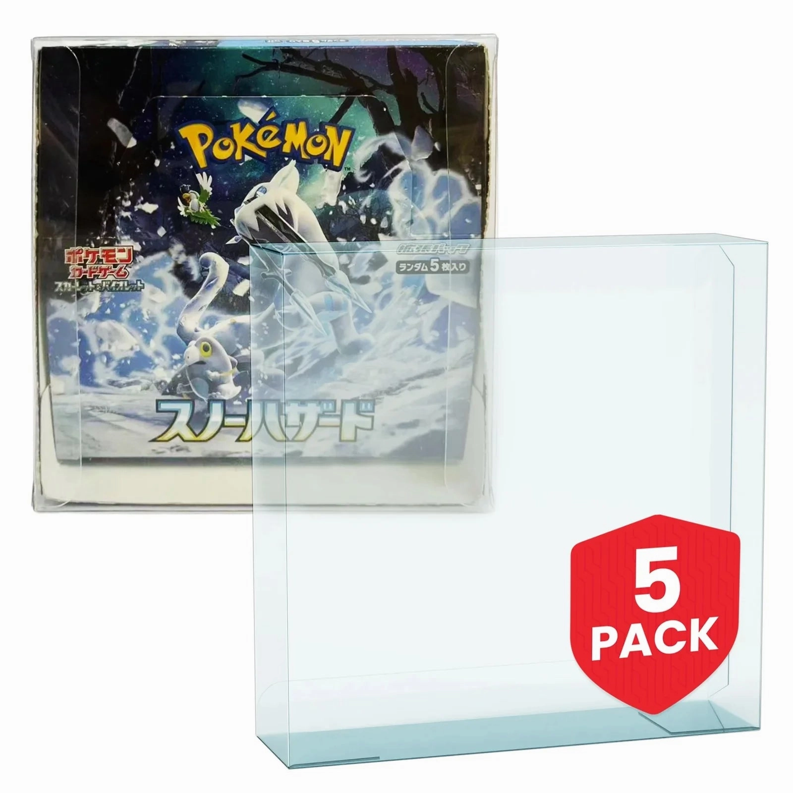 EVORETRO - PET Protector For Large Display Japanese Pokemon 5pc Vinyl Display
