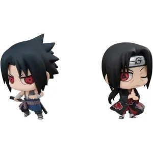 Character Statue Chimi Mega Buddy Series! NARUTO Shippuden Sasuke Uchiha & Itachi - Brothers Confrontation Set