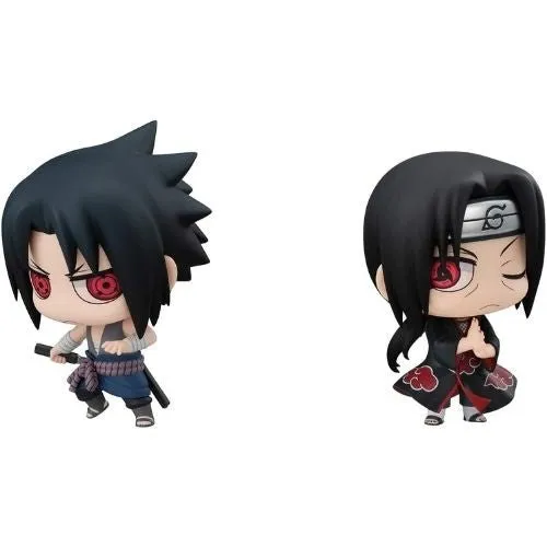 Character Statue Chimi Mega Buddy Series! NARUTO Shippuden Sasuke Uchiha & Itachi - Brothers Confrontation Set