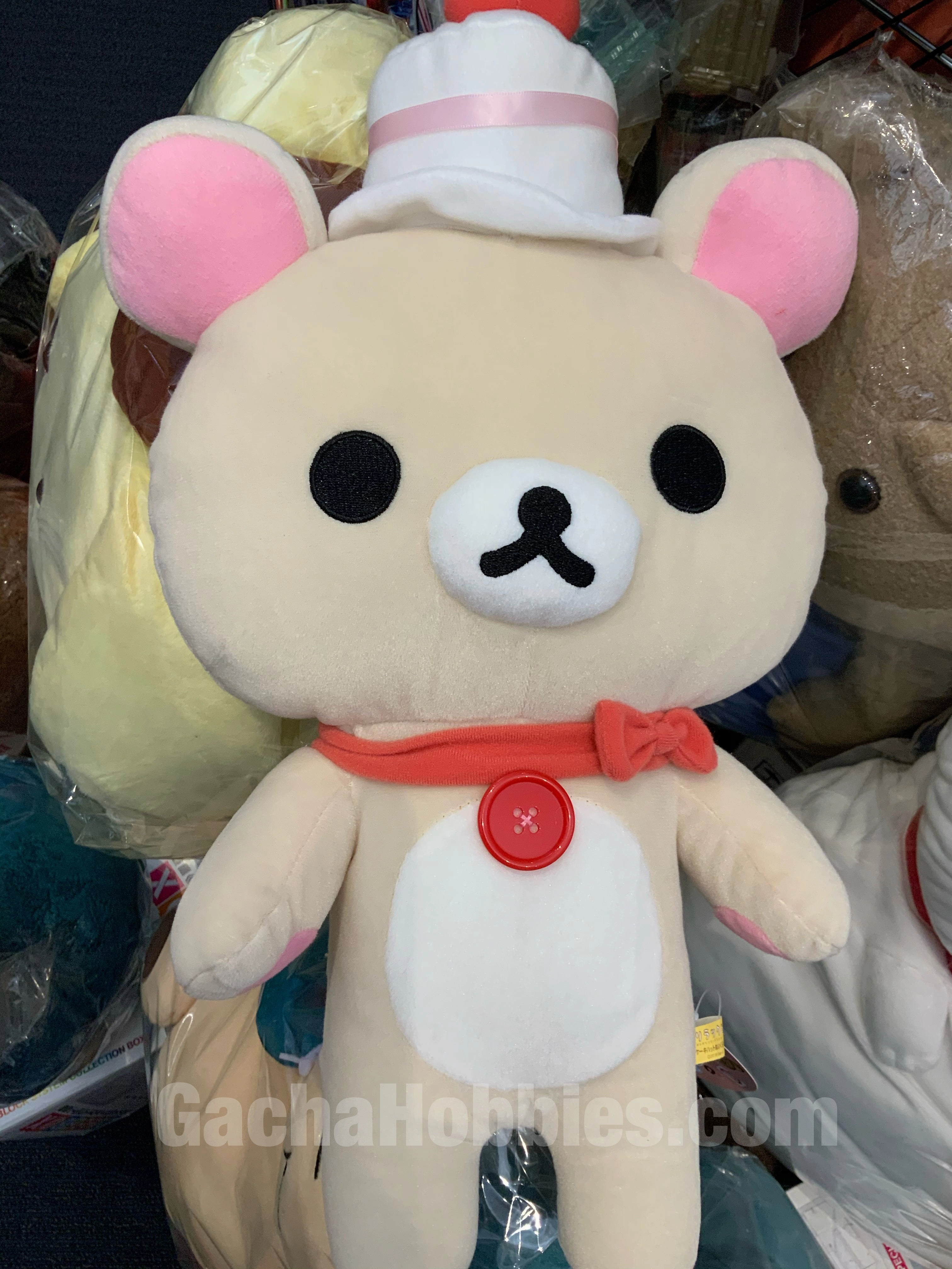 Art Collectible Rilakkuma Plush Cake Hat Ver. White bear (in-Stock)