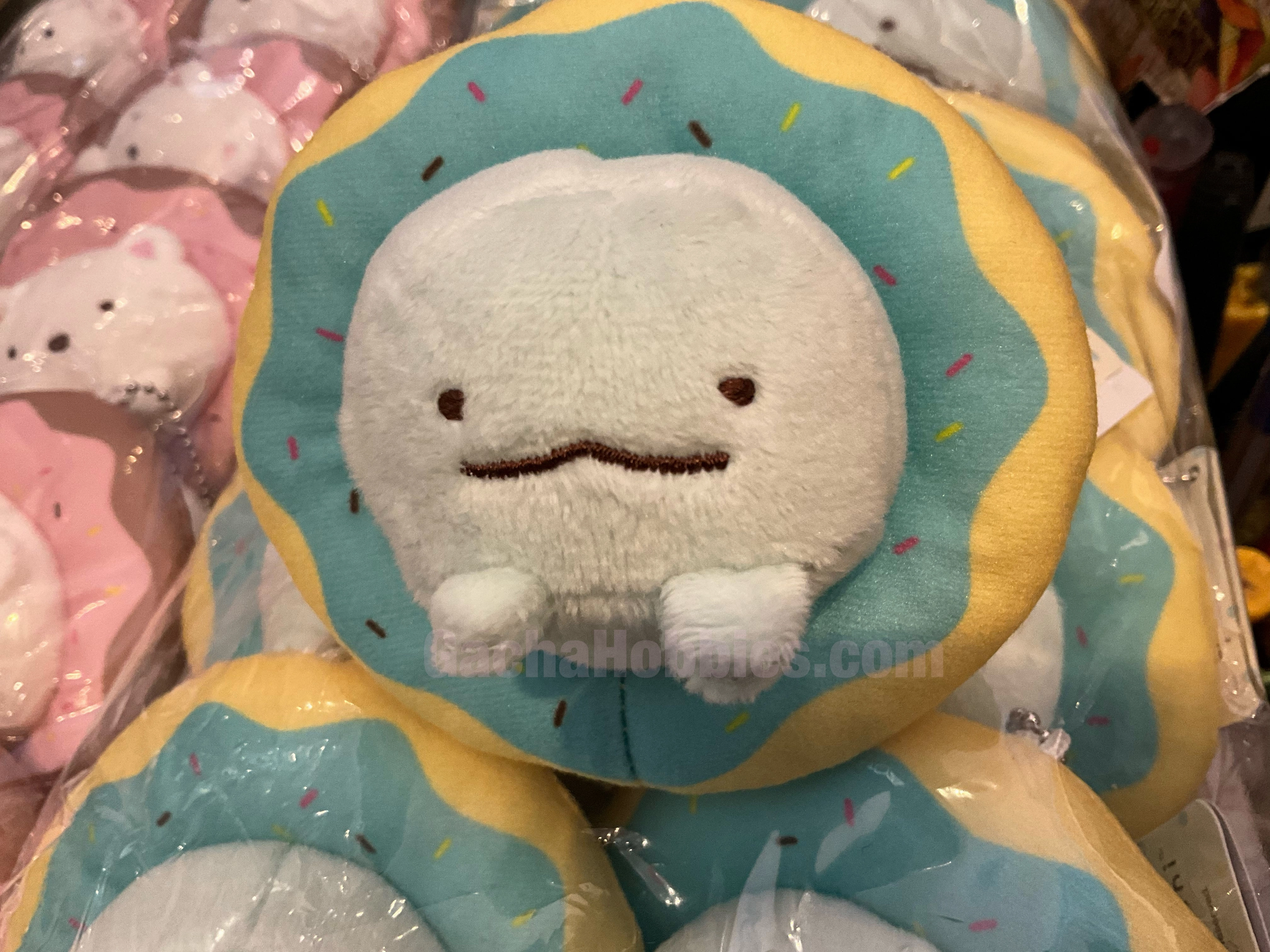 Competition Entry Sumikko Gurashi Chubby Tokage Stuck In Donut Small Plush Keychain (In-stock)