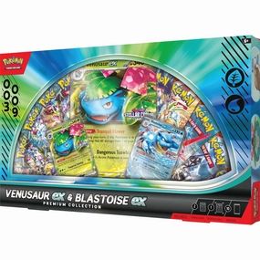 Pokemon Venusaur ex & Blastoise ex Premium Collection (ENG ver.) ???????` ???? ???? ?????? PTCG Chibi Collection Limited Product