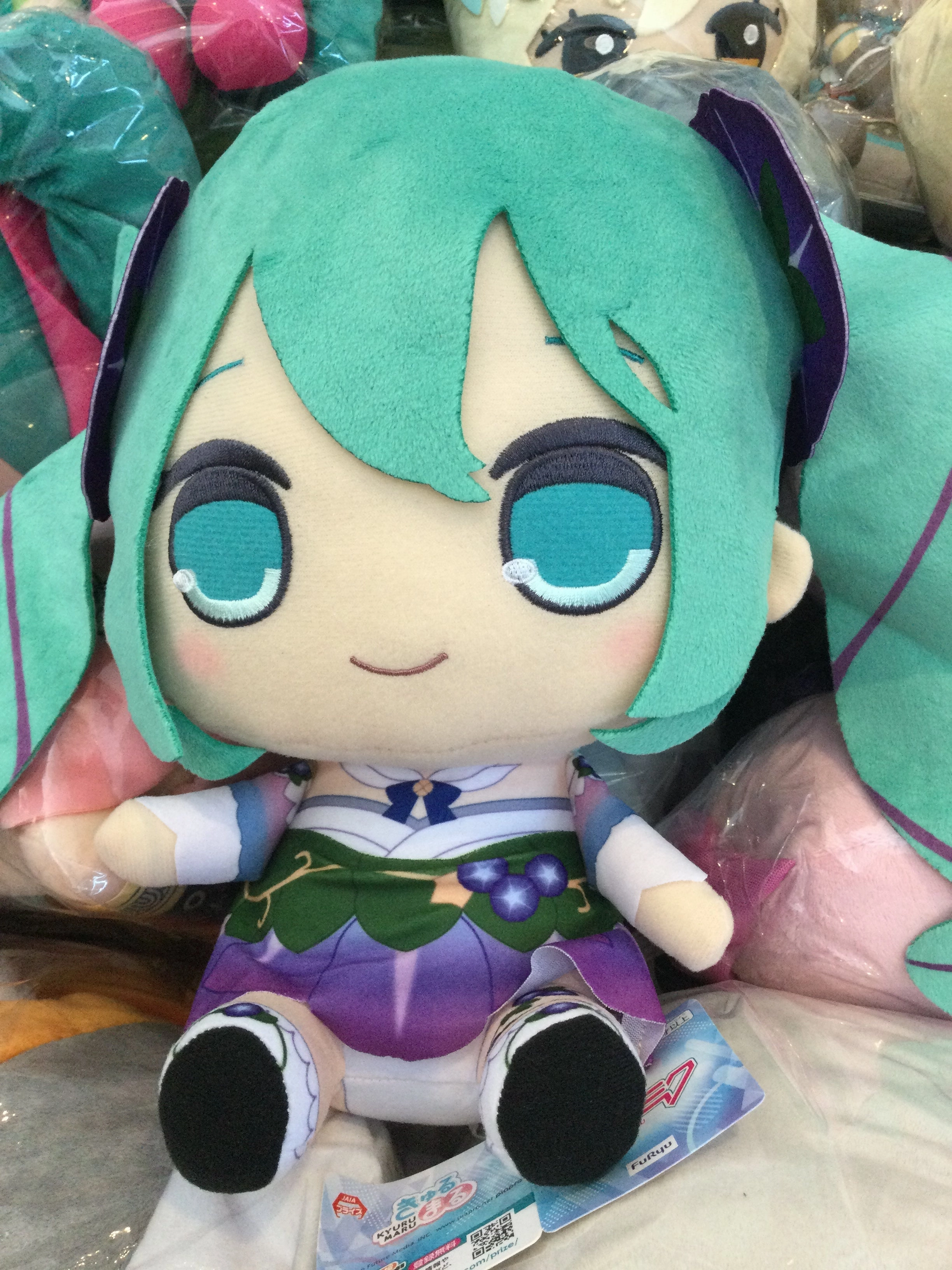 FuRyu Hatsune Miku KYURU MARU Flower Fairy Asagao Medium Plush (In-stock) Movie Item World Heritage