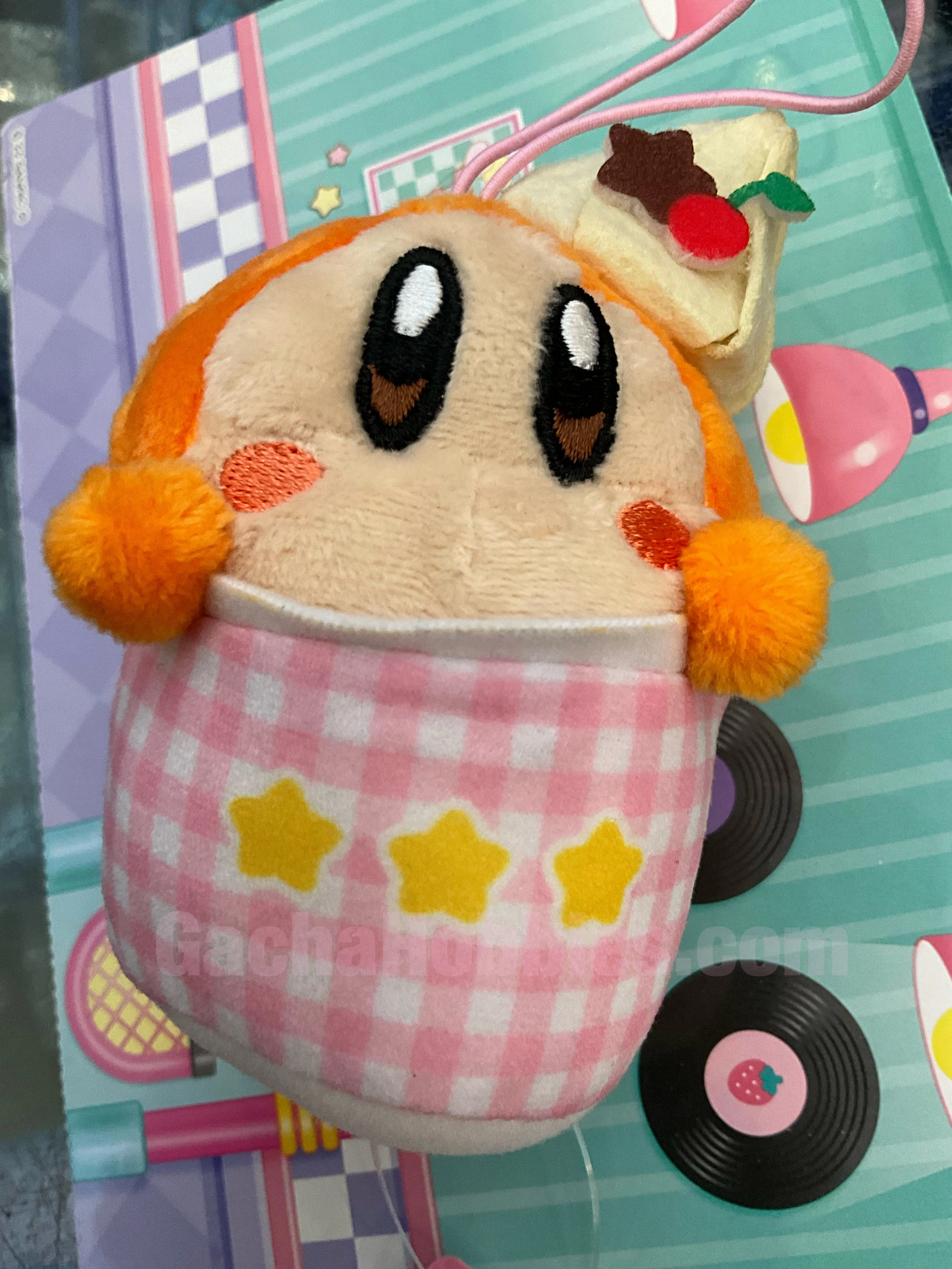 FuRyu Hoshi no Kirby Waddle Dee Ice Cream Cup Small Plush Keychain (In-stock) Digital Sculpt