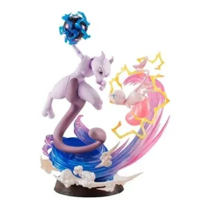 G.E.M. EX Series Pokemon Mew & Mewtwo Complete Figures Film Prop Replica Mythological God
