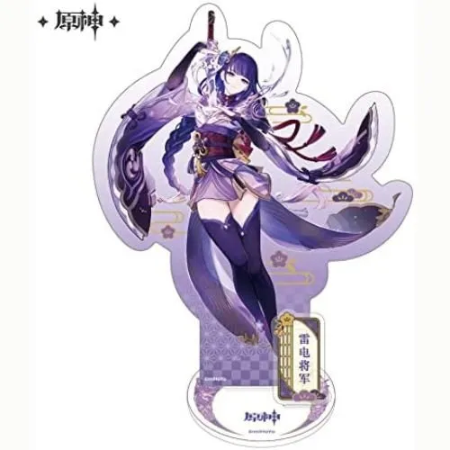 Collectible Art Genshin Impact Inazuma City Series Chara Acrylic Stand Raiden Shogun