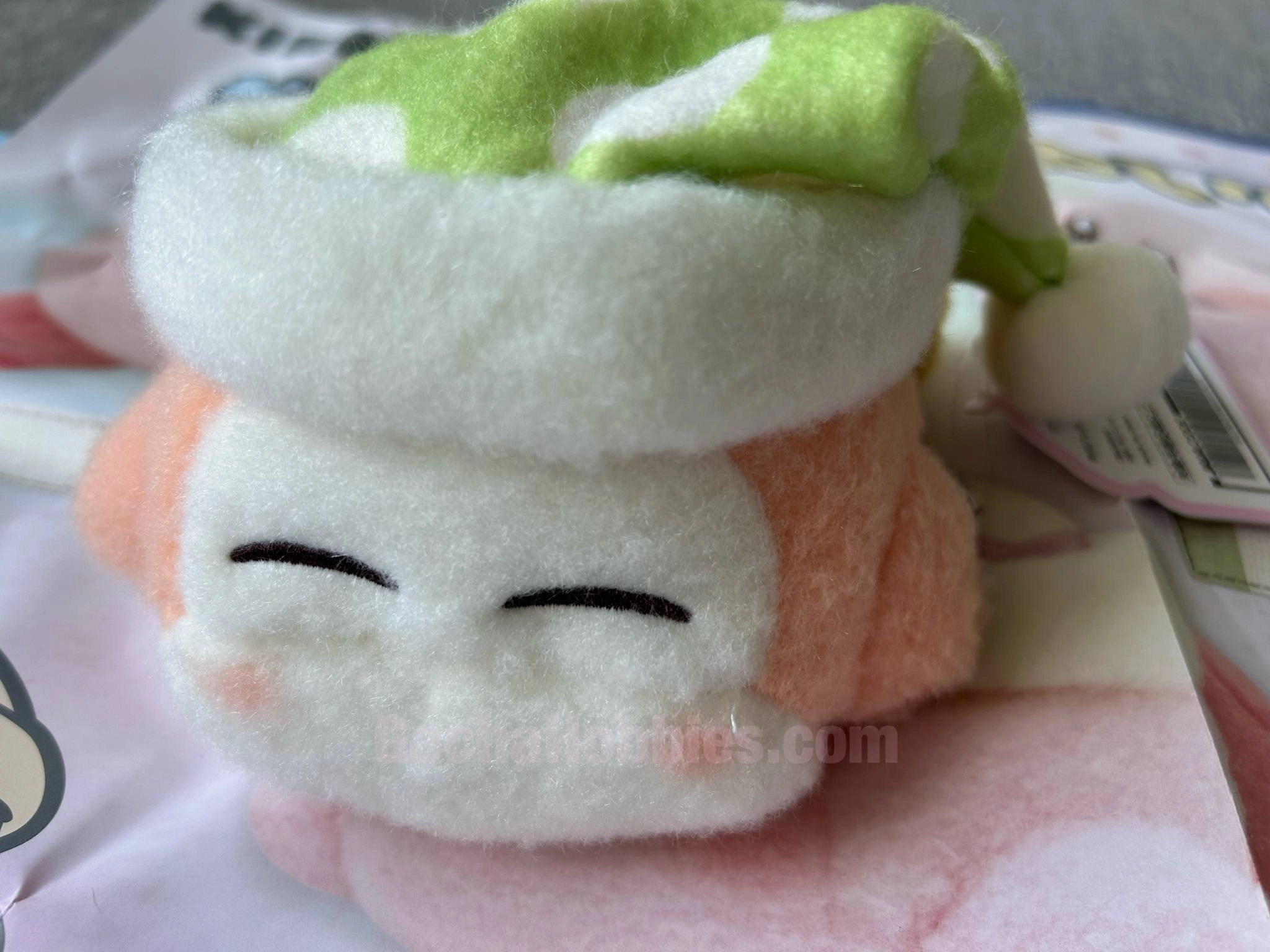 Military Figure Interchangeable Part Hoshi no Kirby Waddle Dee Sleeping with Green Hat Furry Small Plush (In-stock)