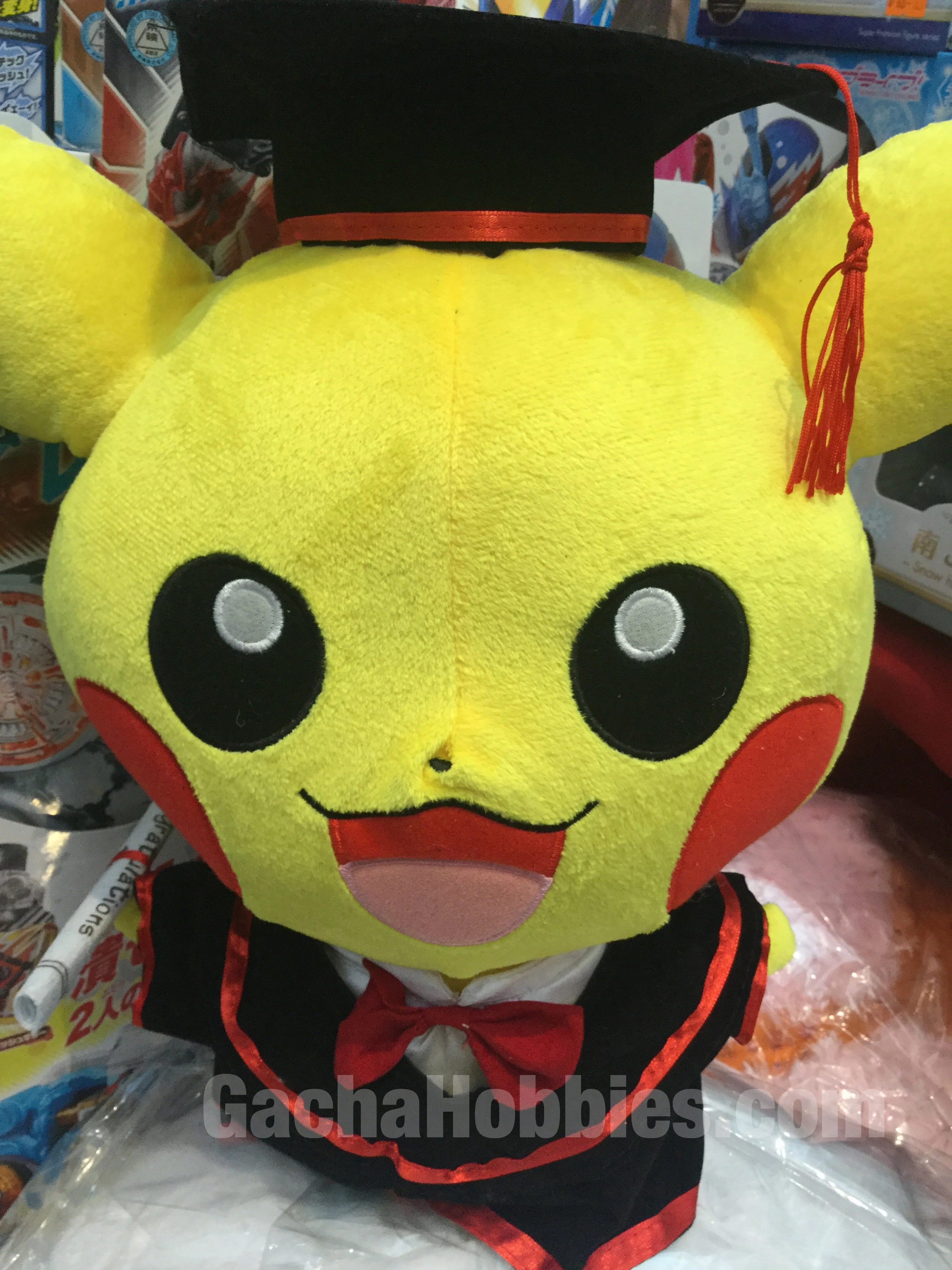 Graduation Pokemon Big Head Pikachu Medium Plush Collector's Market