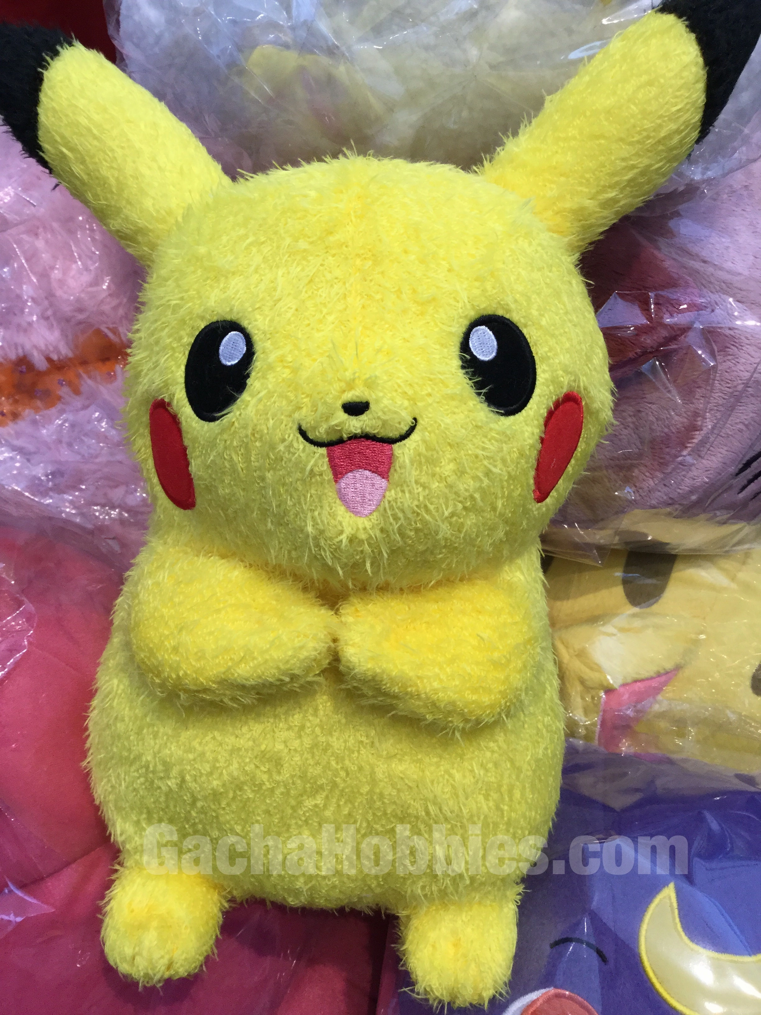 Pokemon Cute Pikach Furry Plush (In-stock) PVC Art Character Unit