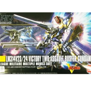 HGUC 1/144 V2 Assault Buster Gundam Character Collectible Robot Showcase