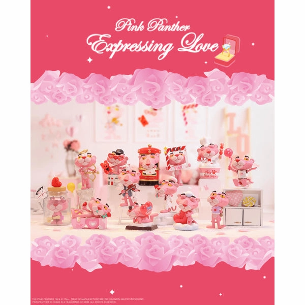 Popular Character Asian Art Pop Mart - Pink Panther Expressing Love Blind Box Series Mini Figure