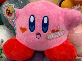 Hoshi no Kirby with Maxim Tomato Lollipop and Kirby Bandaid Medium Plush (In-stock) Miniature Creation