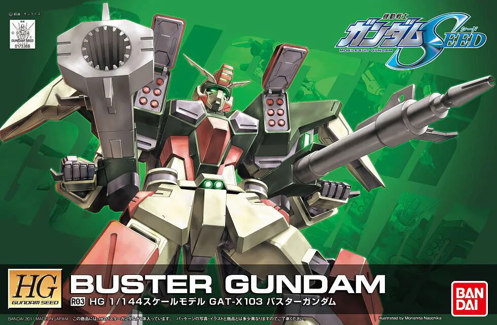 Emotional Connection Architectural Model HG 1/144 R03 Buster Gundam