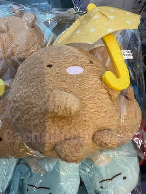 Regional Specialty Airplane Replica Sumikko Gurashi Under Umbrella Tonkatsu Small Plush Keychain (In-stock)