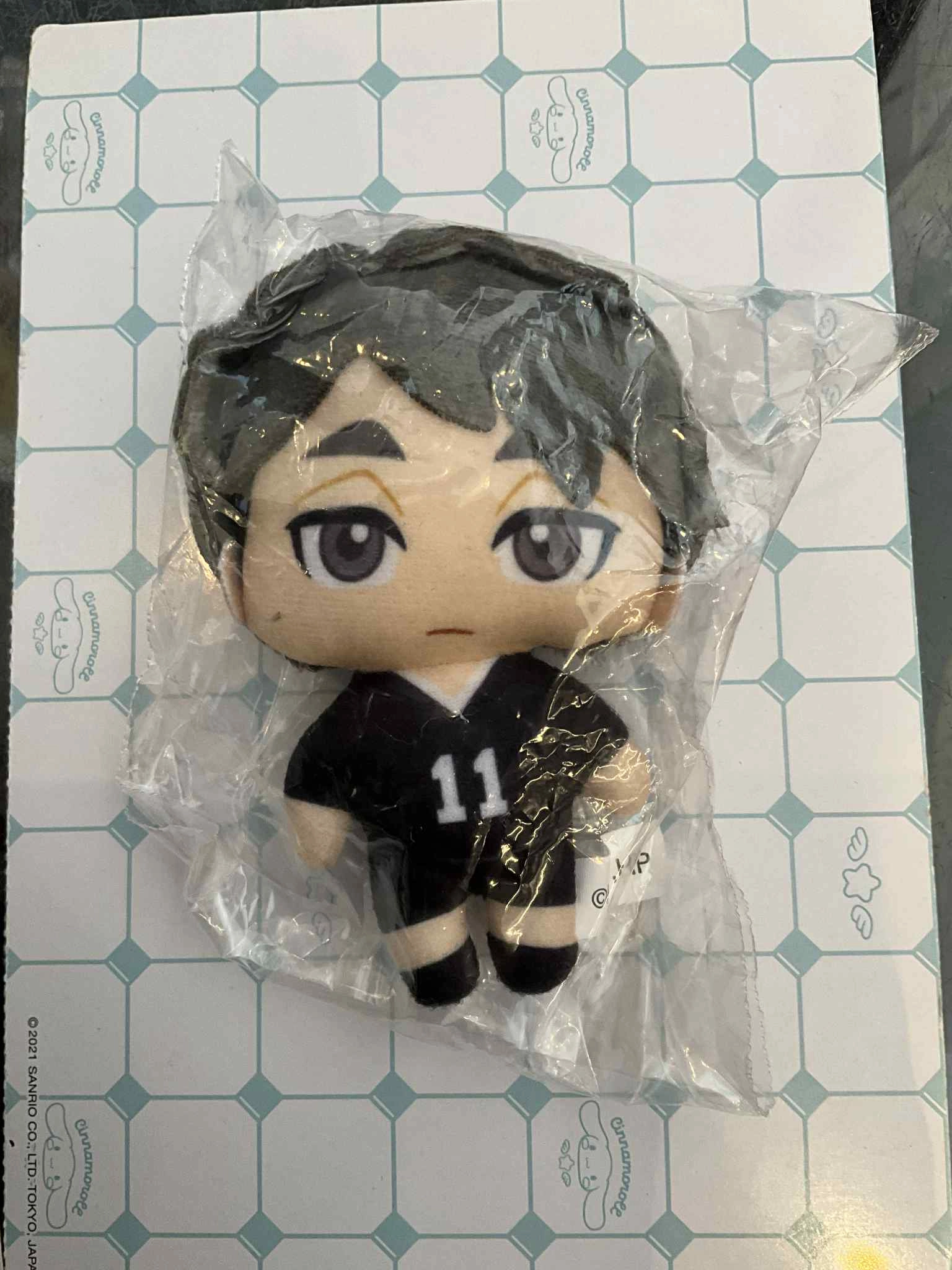 Hobbyist Community Themed Exhibit K2 Station Haikyuu Characters Small Chubby Plush Keychain Vol.2 6 Pieces Set (In-stock)