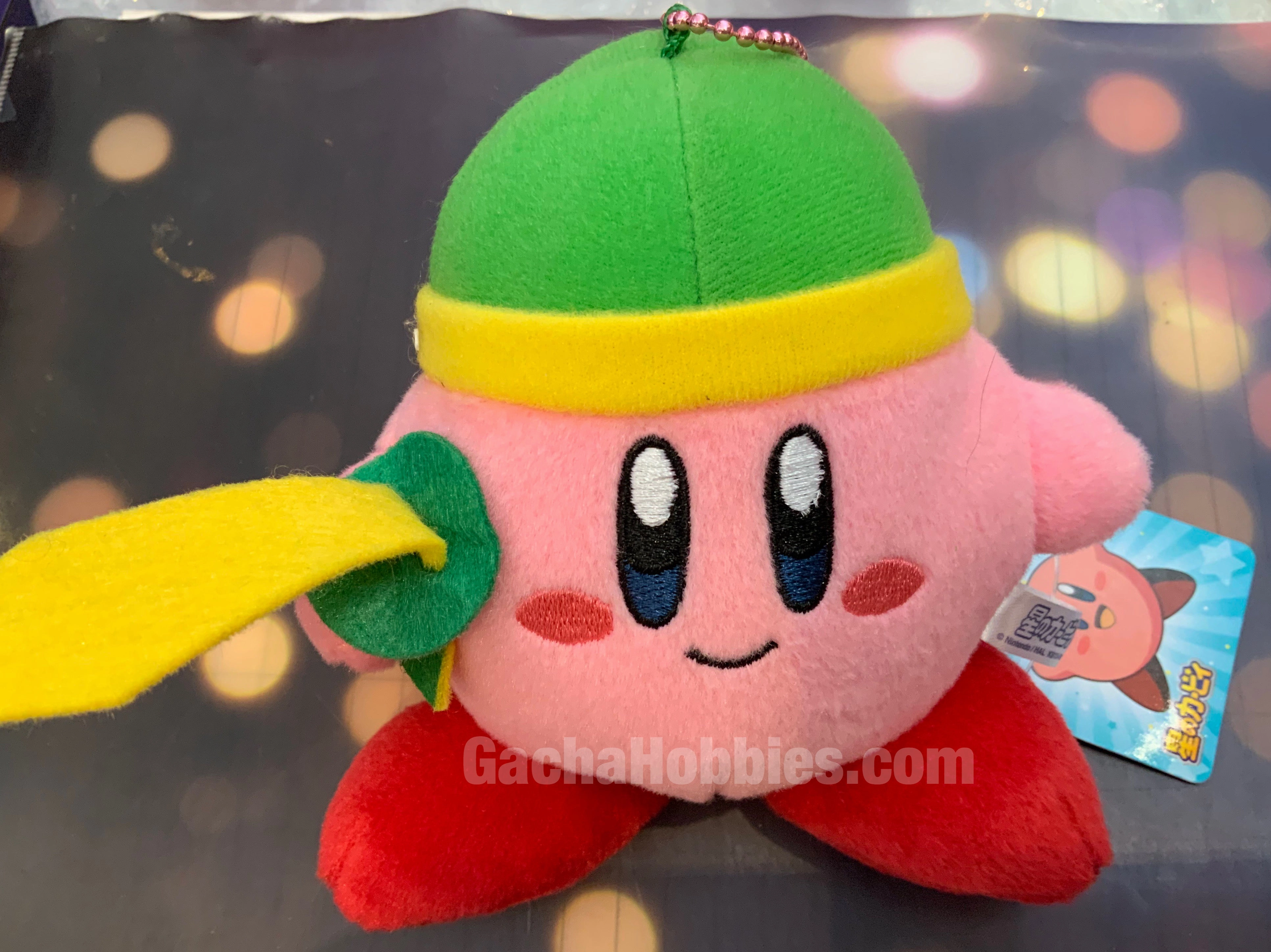 Action Character Ancient God Kirby Adventure Zelda Link Sword Kirby Plush Keychain (In-stock)