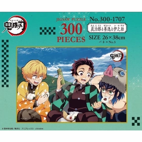 Vinyl Product Gold Leaf Demon Slayer Jigsaw 300-1707 Puzzle 300 Piece Tajiro, Zenitsu & Inosuke