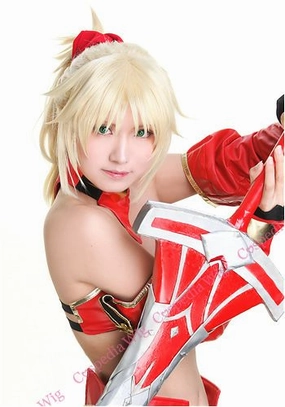 Farm Animal "Fate/Grand Order" Mordred style cosplay wig