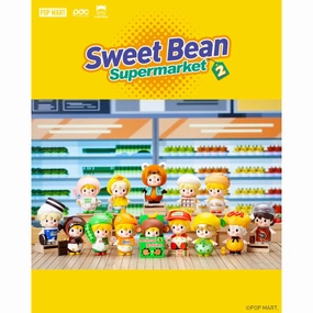 Pop Mart - Sweet Bean Supermarket Series 2 Blind Box Mini Figure Themed Background Buildable Figure