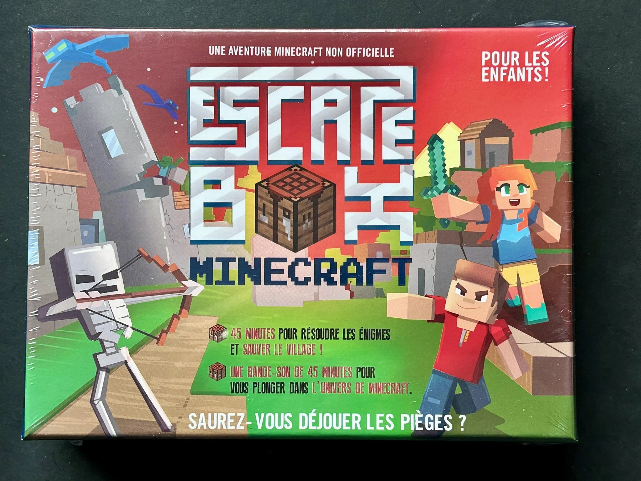 ESCAPE BOX MINECRAFT Movie Decor Teaching Aid