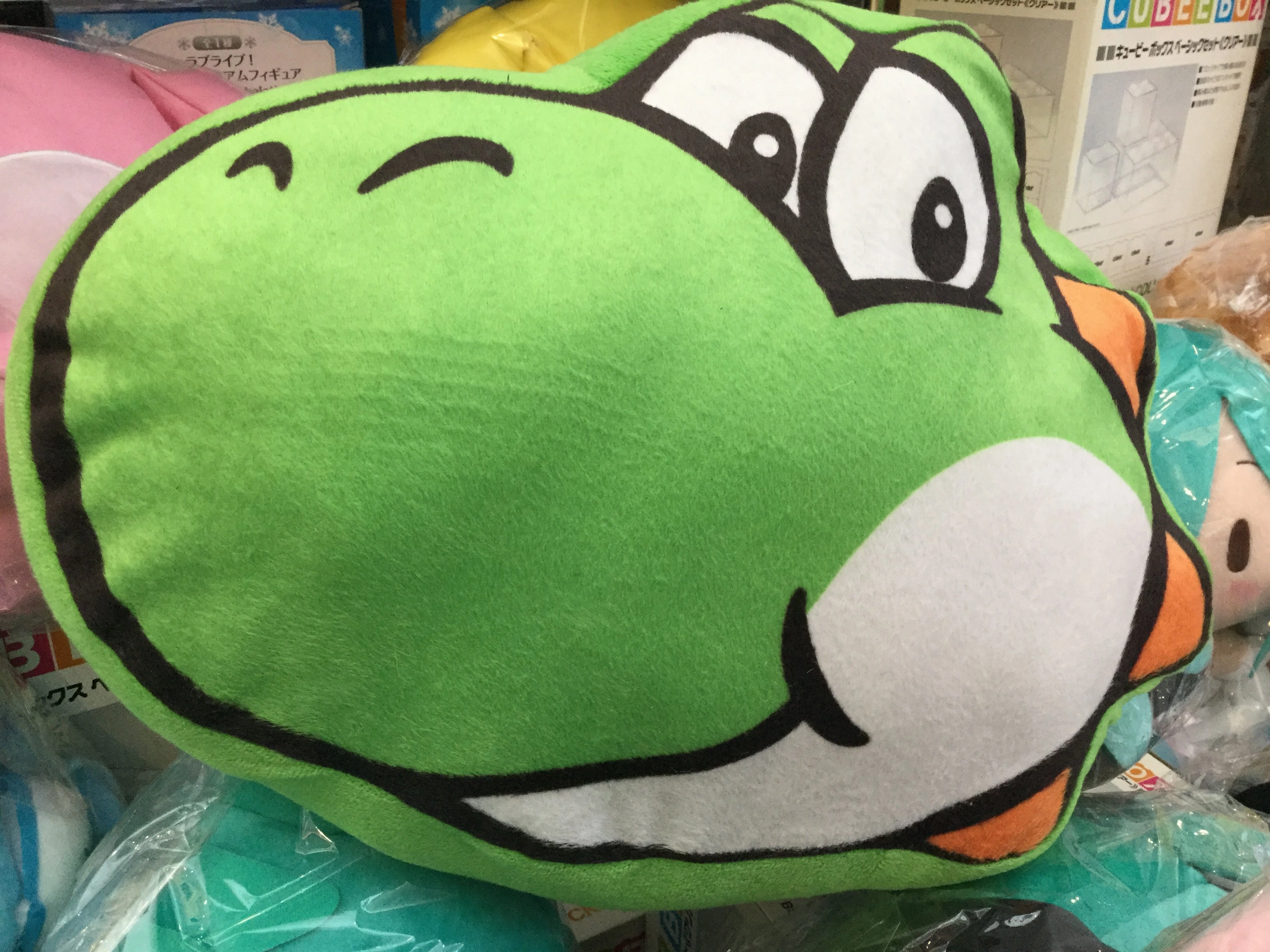 Gift For Her Mario Party Green Yoshi Head Medium Plush (In-stock)