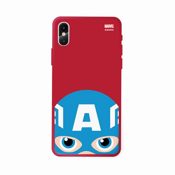 Collectible Decor Marvel Avengers Cute Captain America Soft iPhone Case