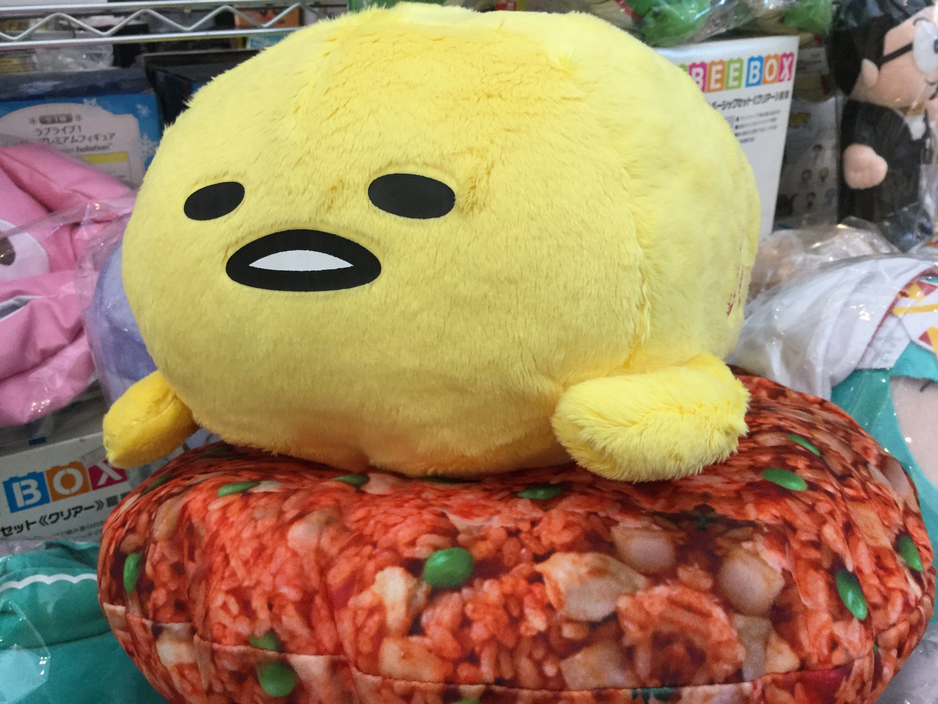 Sanrio Gudetama Papa Fried Rice Medium Plush (In-stock) Famous Scientist Fan Vote