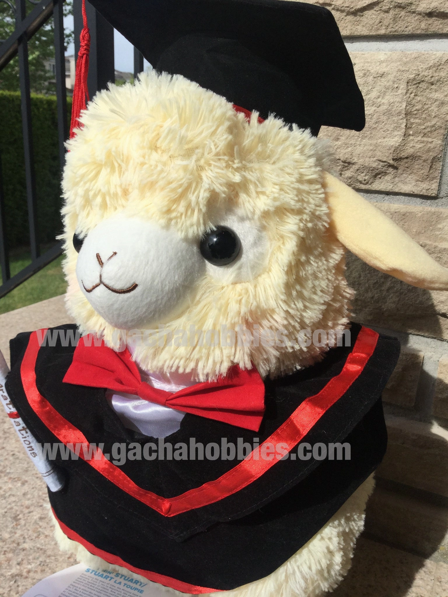 Graduation Yellow Alpaca Medium Plush Oceanic Art