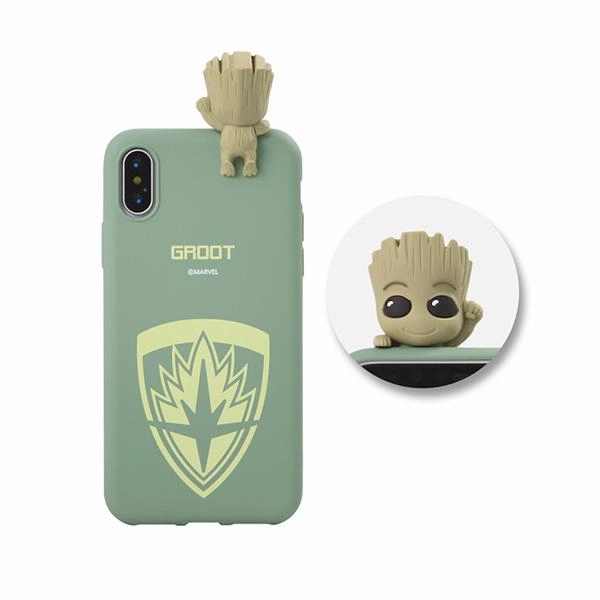 Marvel Avengers Galaxy Groot Jelly Figure Soft iPhone Case College Decor Collectible Art